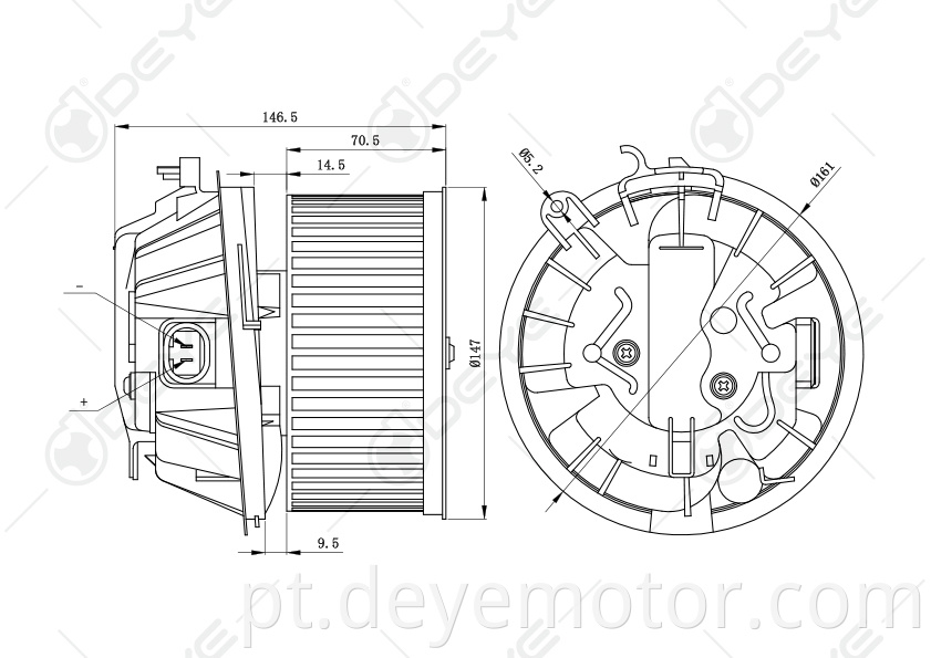 6441.W4 motor soprador automático para CITROEN XSARA PICASSO PEUGEOT 206